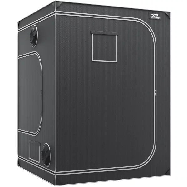 Pestovateľský stan, 152,4 x 152,4 x 203,2 cm, Vnútorný pestovateľský stan, hydroponické okno, dvere, polica – Obrázok 5
