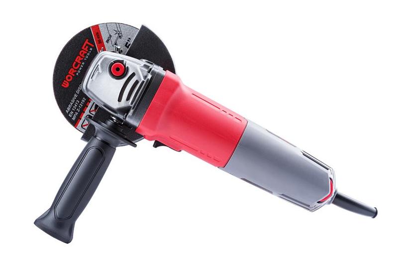 Brúska Worcraft AG08-125S, 820W, 125 mm, M14, uhlová, s reguláciou otáčok – Obrázok 4