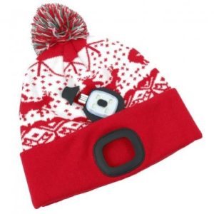 Čiapka Strend Pro X-mas červená L, 4x SMD LED, 60 lm