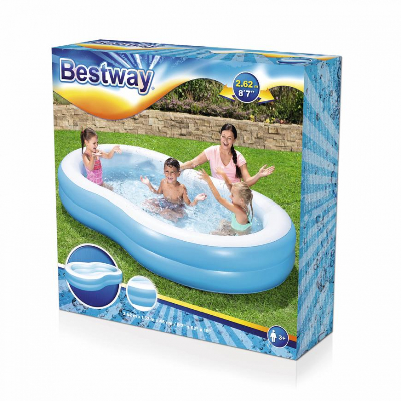 Bazén Bestway® 54117, The Big Lagoon Family, detský, nafukovací, 262x157x46 cm – Obrázok 2