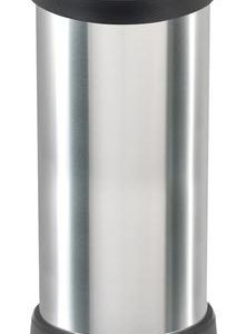 Kôš Curver® DECO BIN 40 lit., strieborný/čierny, na odpad, s pedálom