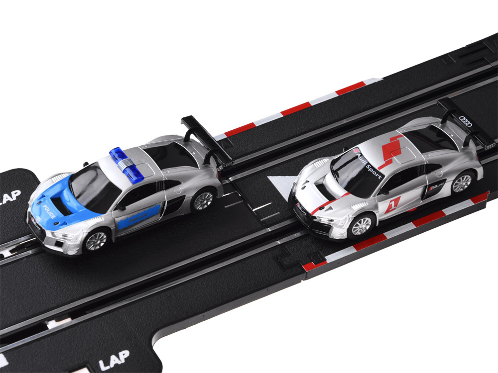 Elektrická rally pretekárska dráha pre 2 vozidlá AUDI, 8m dráha, RC0620 – Obrázok 4