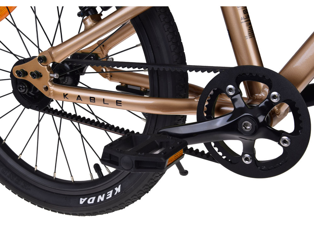 Detský bicykel RoyalBaby Light and Perfect Gold s lankom a remeňom 16" RB16-45 – Obrázok 7