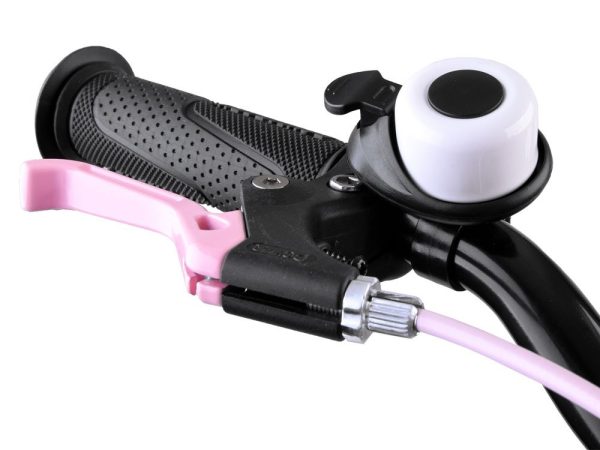 Royal Baby Detský bicykel Space Shuttle 14" s nafukovacími kolesami + pomocné kolieska + zvonček, Fialový RB14-22 – Obrázok 5
