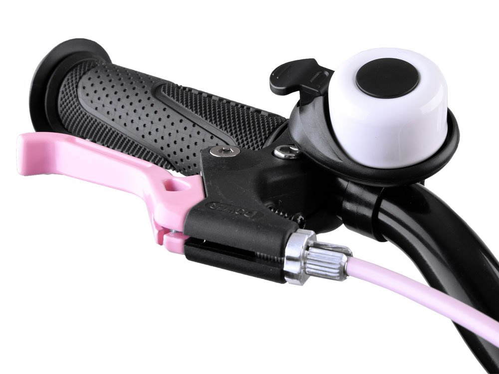 Royal Baby Detský bicykel Space Shuttle 14" s nafukovacími kolesami + pomocné kolieska + zvonček, Fialový RB14-22 – Obrázok 5