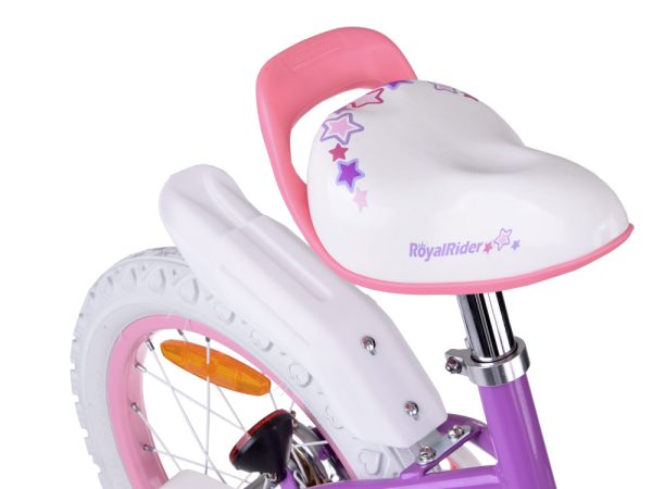 Detský bicykel RoyalBaby STAR GIRL 14" košík s bočnými kolieskami a odrážačom RB14G-1 – Obrázok 7