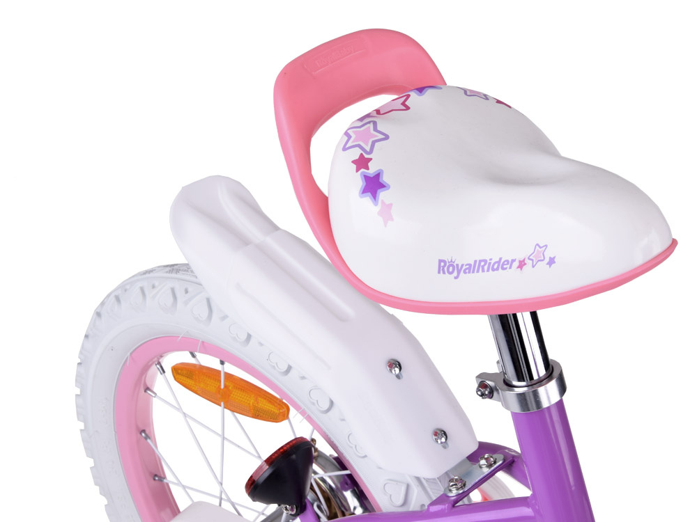 Detský bicykel RoyalBaby STAR GIRL 14" košík s bočnými kolieskami a odrážačom RB14G-1 – Obrázok 7