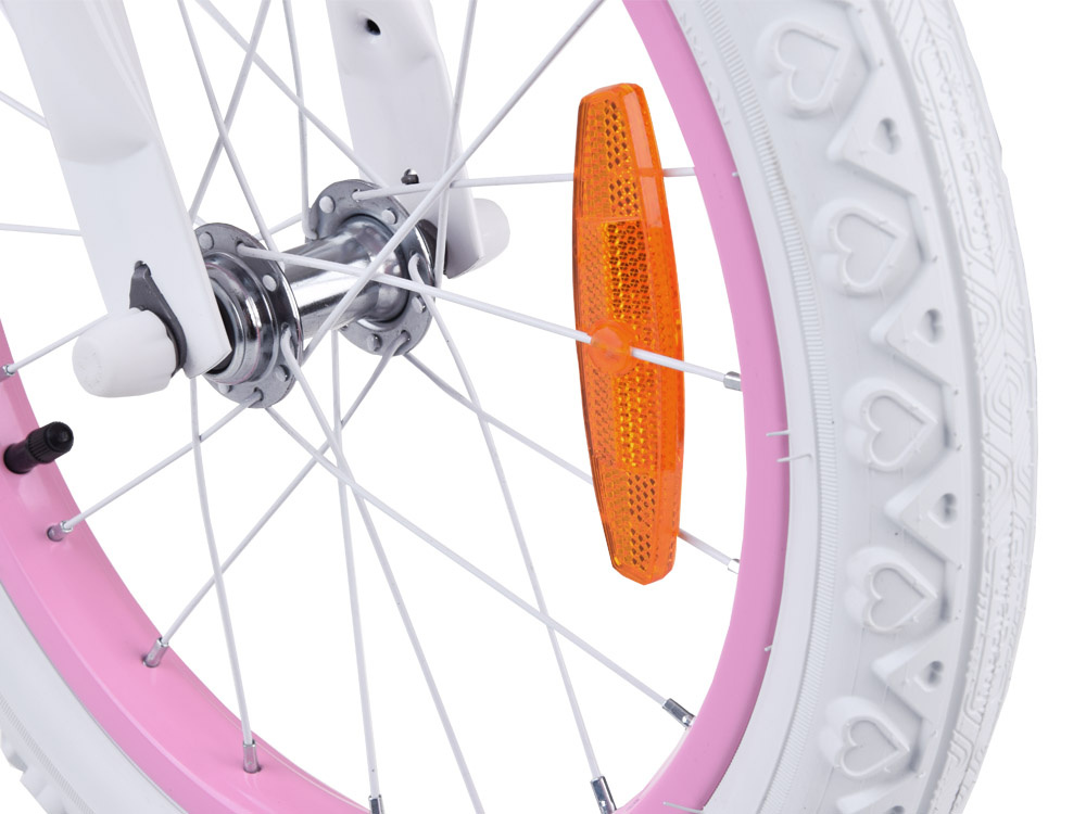 Detský bicykel RoyalBaby STAR GIRL 14" košík s bočnými kolieskami a odrážačom RB14G-1 – Obrázok 6
