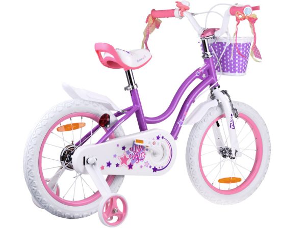 Detský bicykel RoyalBaby STAR GIRL 16-palcové kolieska s košíkom RB16G-1 – Obrázok 7