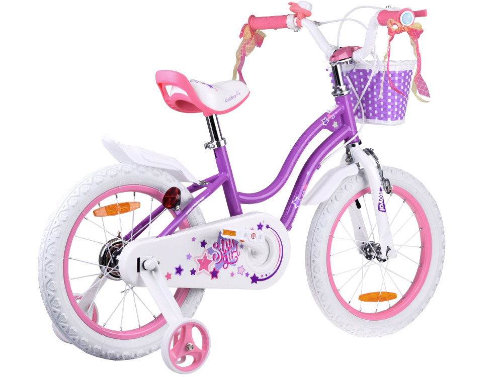 Detský bicykel RoyalBaby STAR GIRL 16-palcové kolieska s košíkom RB16G-1 – Obrázok 7