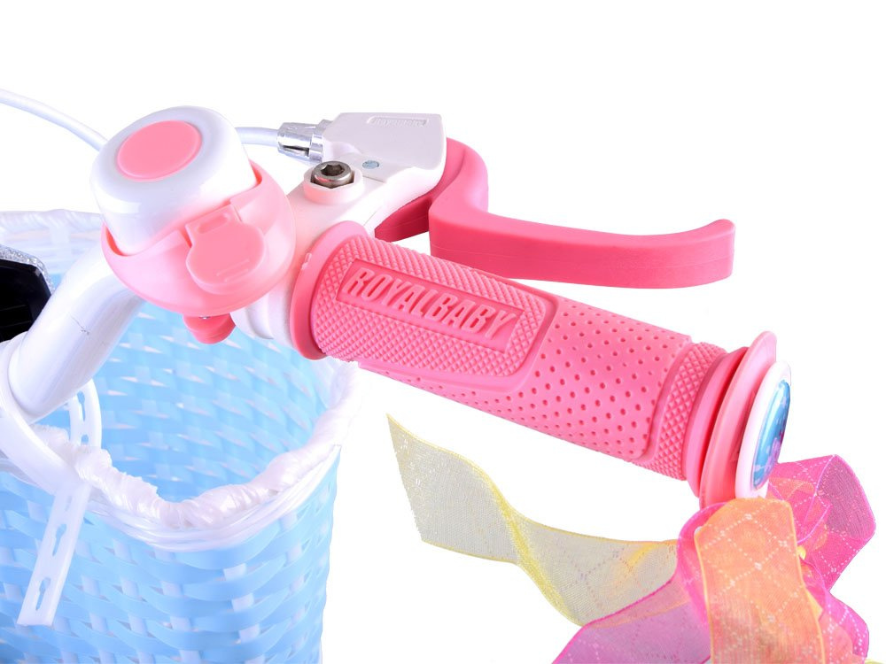 Dievčenský bicykel RoyalBaby STAR GIRL 16-palcové kolieska s bočnými košíkami RB16G-1 – Obrázok 6