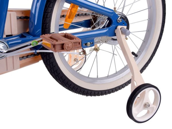 RoyalBaby Hliníkový Detský Bicykel Lovely City Eurocle 18" s košíkom a zvončekom, modrý – Obrázok 11
