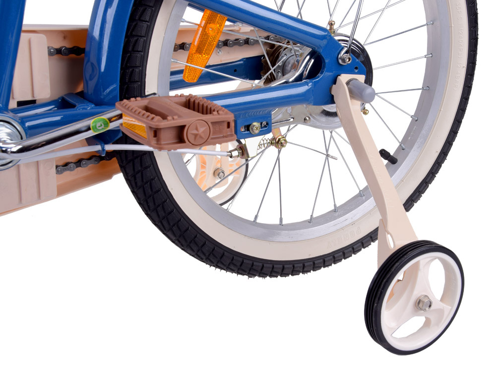 RoyalBaby Hliníkový Detský Bicykel Lovely City Eurocle 18" s košíkom a zvončekom, modrý – Obrázok 11