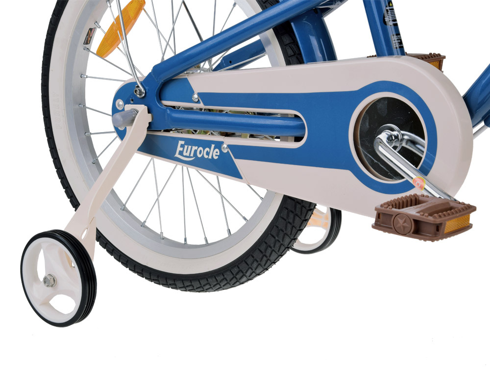 RoyalBaby Hliníkový Detský Bicykel Lovely City Eurocle 18" s košíkom a zvončekom, modrý – Obrázok 8