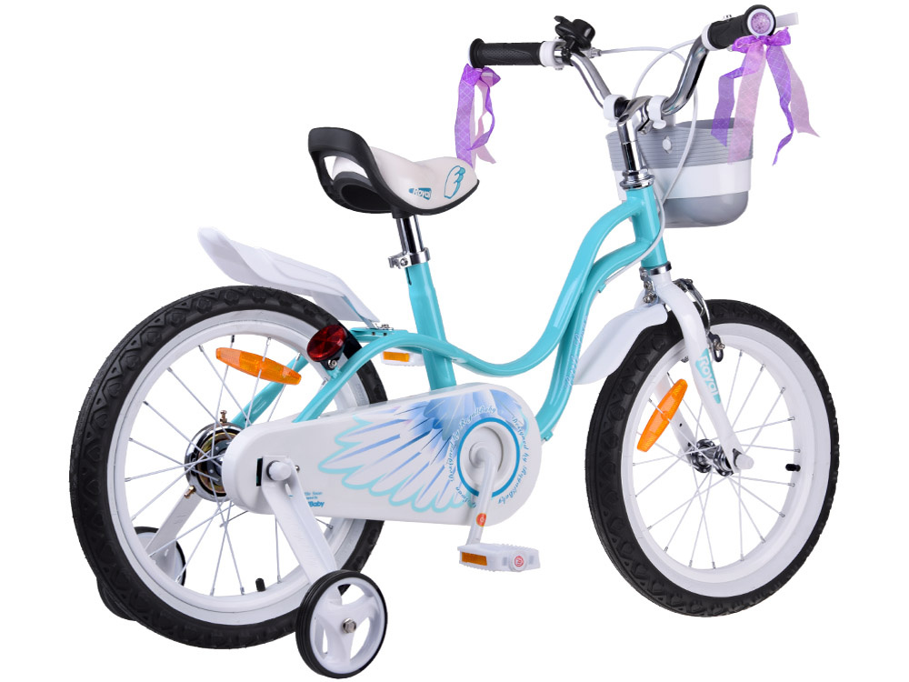 Detský bicykel RoyalBaby JENNY 16" košík+ bočné kolieska luky RB16-18 – Obrázok 2