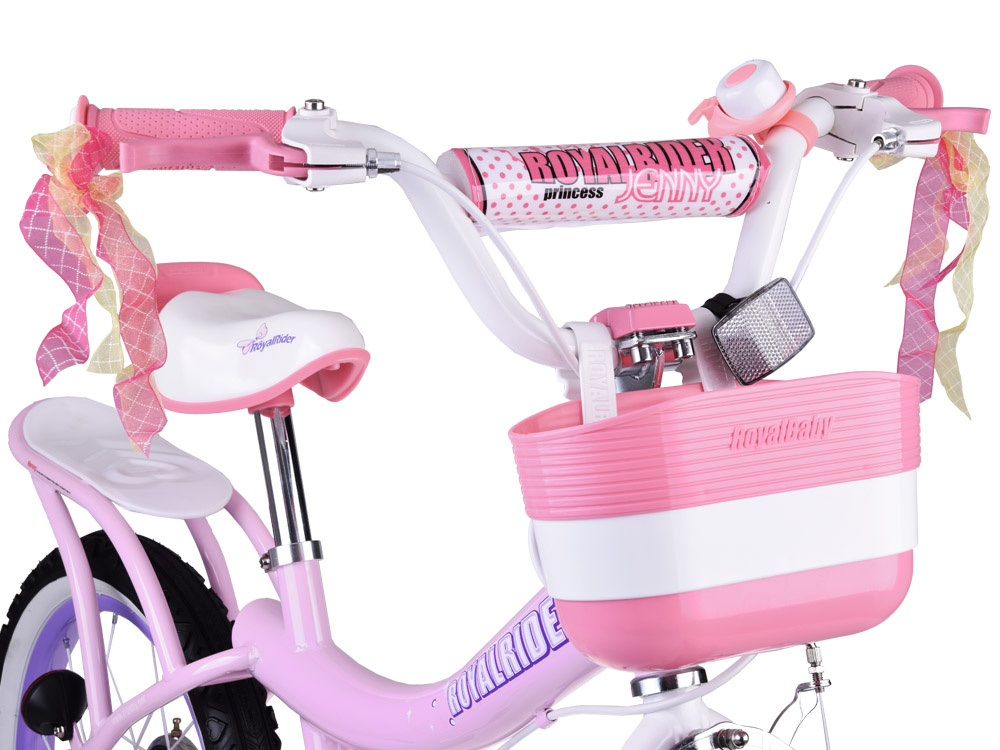 Detský bicykel RoyalBaby JENNY 16" košík+ bočné kolieska luky RB16G-4 – Obrázok 3
