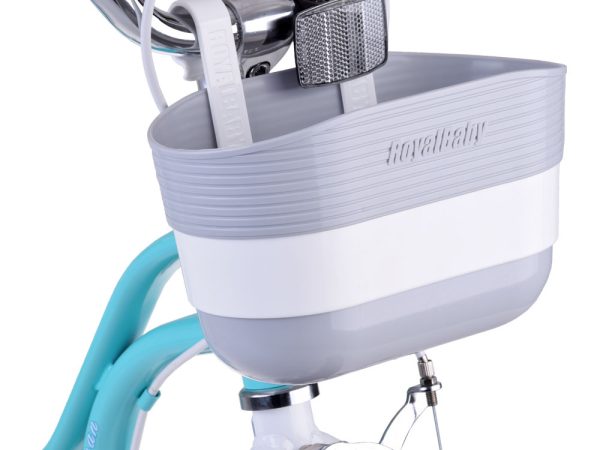 RoyalBaby roztomilý 14" bicykel Little Swan s bočnými kolieskami a pásikom RB14-18 – Obrázok 3
