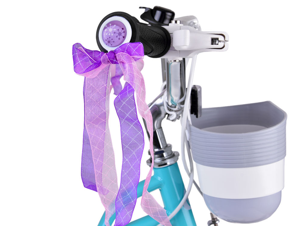 RoyalBaby roztomilý 14" bicykel Little Swan s bočnými kolieskami a pásikom RB14-18 – Obrázok 5