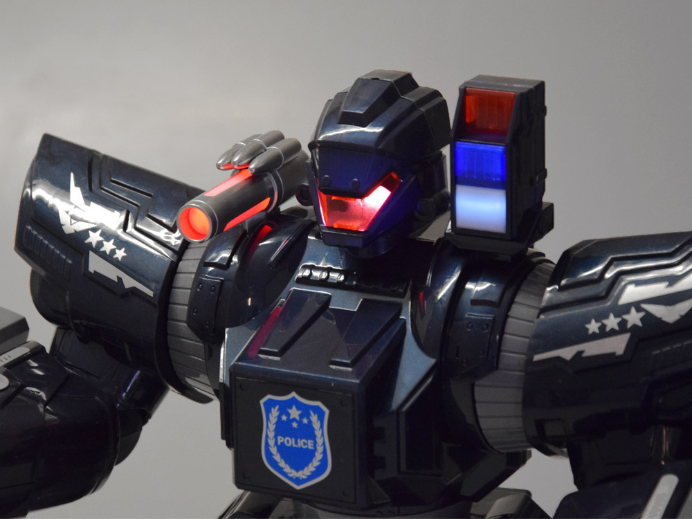 Diaľkovo ovládaný POLICAJNÝ ROBOT - chodí, tancuje, strieľa a svieti RC0731 – Obrázok 2