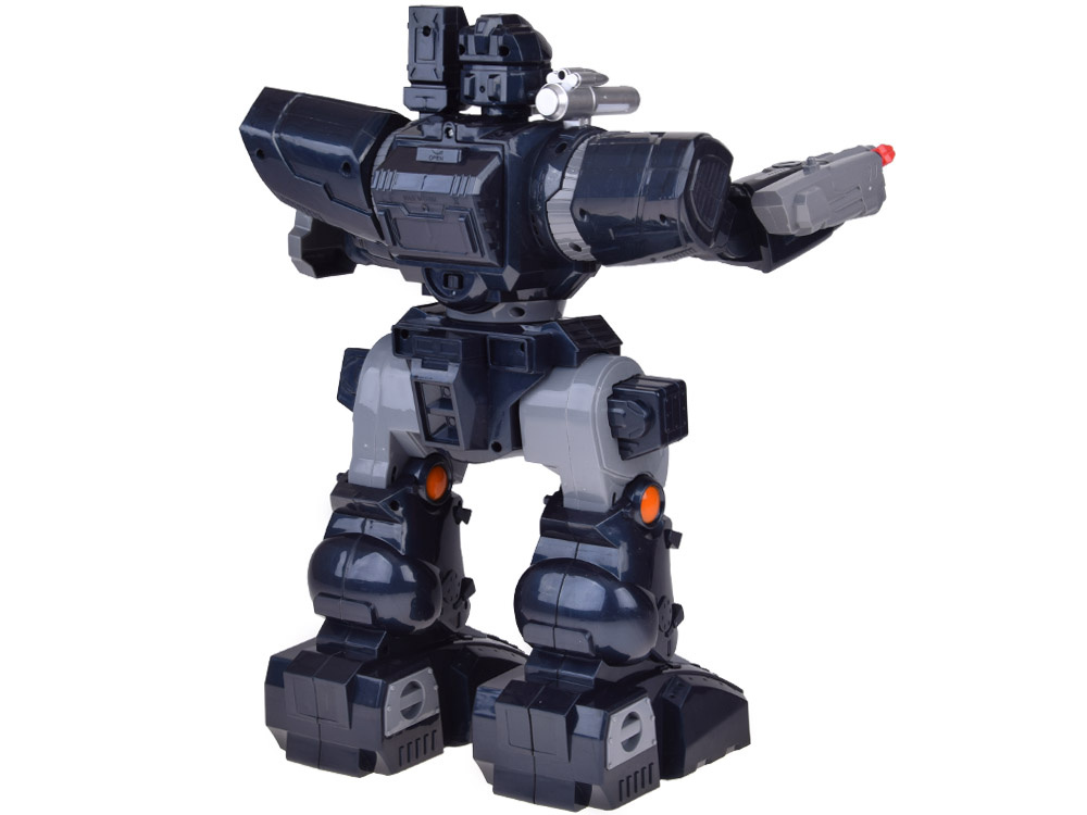 Diaľkovo ovládaný POLICAJNÝ ROBOT - chodí, tancuje, strieľa a svieti RC0731 – Obrázok 6