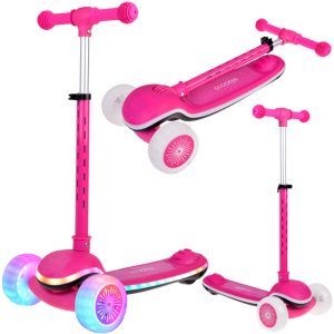 Balančná kolobežka SCOOTER 3-kolesová FAREBNÉ SVETLÁ a HUDBA SP0812