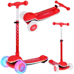 Balančná kolobežka SCOOTER 3-kolesová FAREBNÉ SVETLÁ a HUDBA SP0812