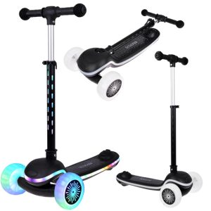 Balančná kolobežka SCOOTER 3-kolesová FAREBNÉ SVETLÁ a HUDBA SP0812