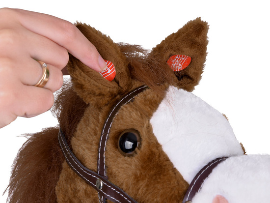 Hobby Horse Kôň na palici Cválajúci a erdžajúci zvuky + Pohybujúca sa papuľa ZA5442 – Obrázok 4