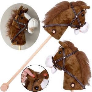 Hobby Horse Kôň na palici Cválajúci a erdžajúci zvuky + Pohybujúca sa papuľa ZA5442