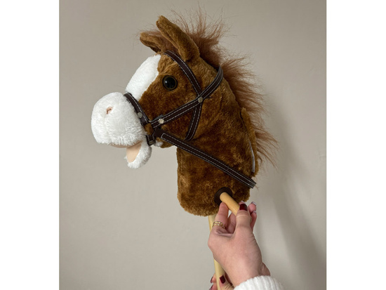 Hobby Horse Kôň na palici Cválajúci a erdžajúci zvuky + Pohybujúca sa papuľa ZA5442 – Obrázok 3