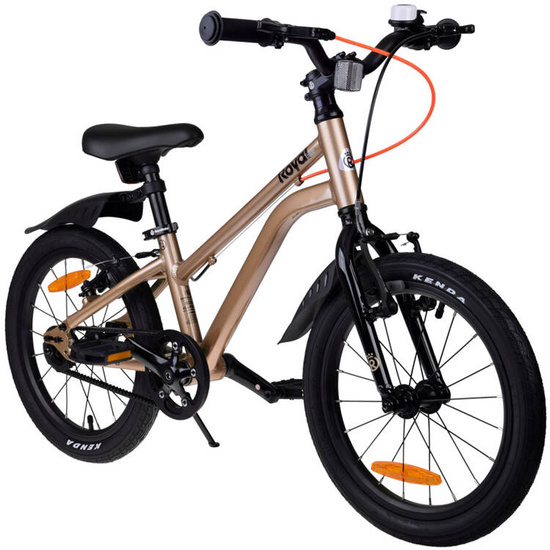 Detský bicykel RoyalBaby Light and Perfect Gold s lankom a remeňom 16" RB16-45