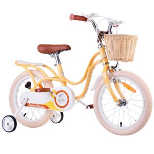 Detský bicykel RoyalBaby Little Swan retro 16" žltý J-RO0170