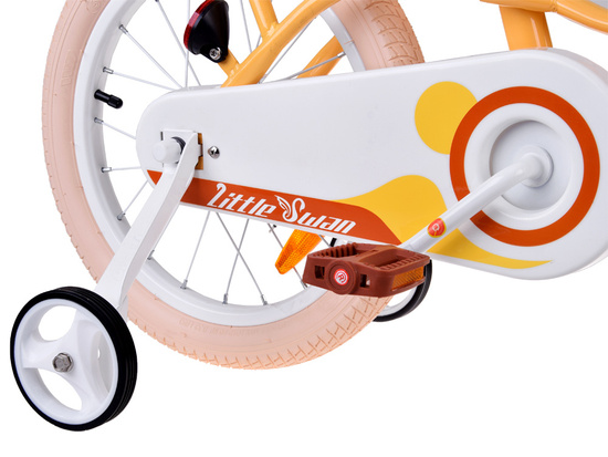 Detský bicykel RoyalBaby Little Swan retro 16" žltý J-RO0170 – Obrázok 4