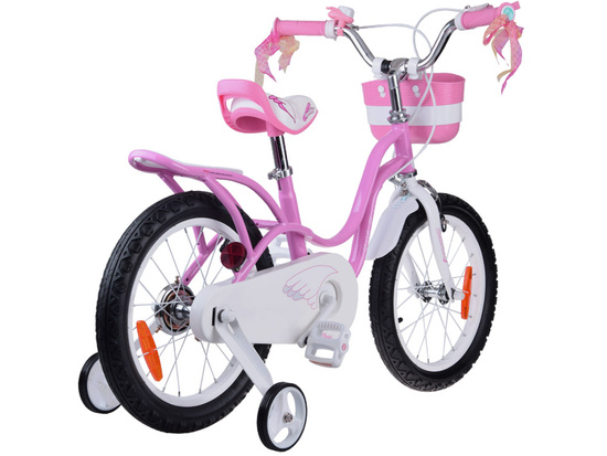 Detský bicykel RoyalBaby 16" Little Swan s retro košíkovými bočnými kolieskami RB16-18 – Obrázok 2