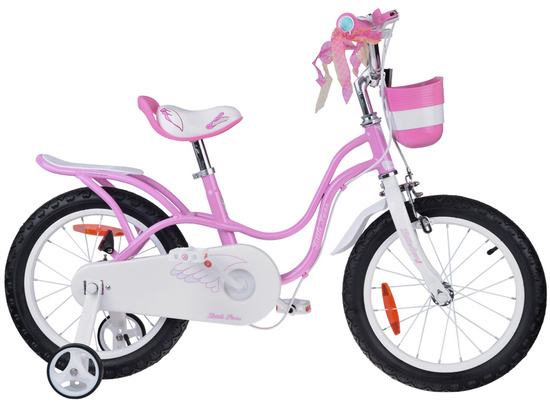 Detský bicykel RoyalBaby 16" Little Swan s retro košíkovými bočnými kolieskami RB16-18 – Obrázok 11