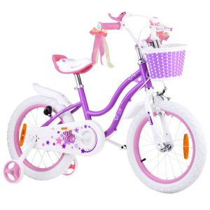 Detský bicykel RoyalBaby STAR GIRL 16-palcové kolieska s košíkom RB16G-1