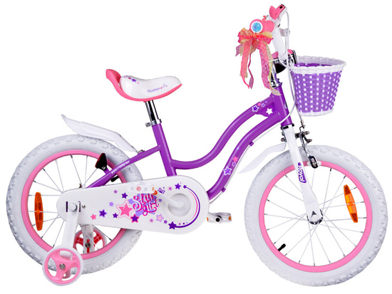 Detský bicykel RoyalBaby STAR GIRL 16-palcové kolieska s košíkom RB16G-1 – Obrázok 9