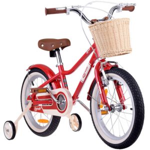 Detský bicykel Lovely City 16" s košíkom RoyalBaby RB16B-38 - červený