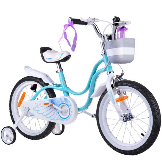 Detský bicykel RoyalBaby JENNY 16" košík+ bočné kolieska luky RB16-18