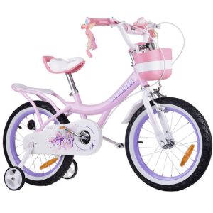 Detský bicykel RoyalBaby JENNY 16" košík+ bočné kolieska luky RB16G-4
