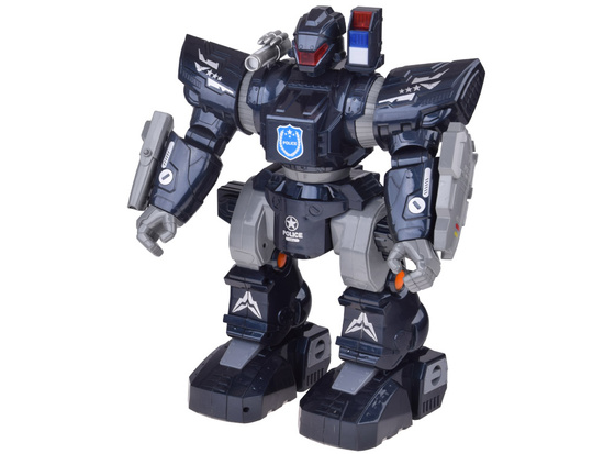 Diaľkovo ovládaný POLICAJNÝ ROBOT - chodí, tancuje, strieľa a svieti RC0731 – Obrázok 9