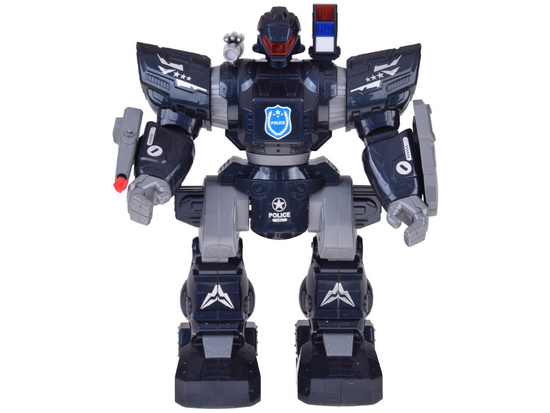 Diaľkovo ovládaný POLICAJNÝ ROBOT - chodí, tancuje, strieľa a svieti RC0731 – Obrázok 7
