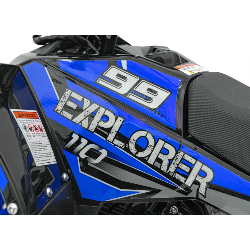 110CC EXPLORER Modrá motorová štvorkolka – Obrázok 7