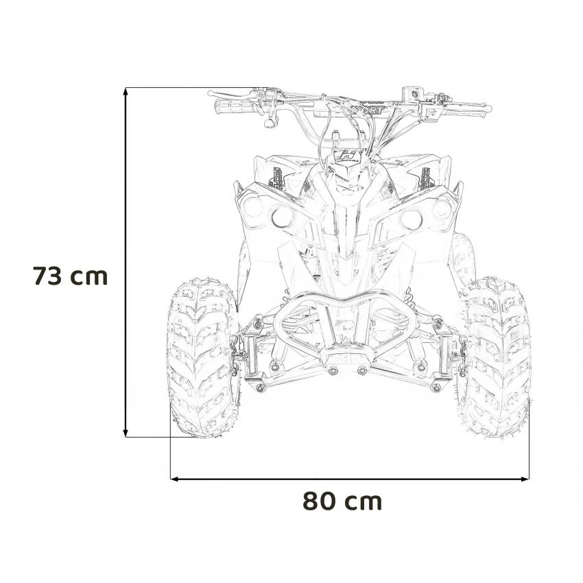 Benzínová štvorkolka RENEGADE HIPERFECT 110CC červená Quad Bike – Obrázok 3