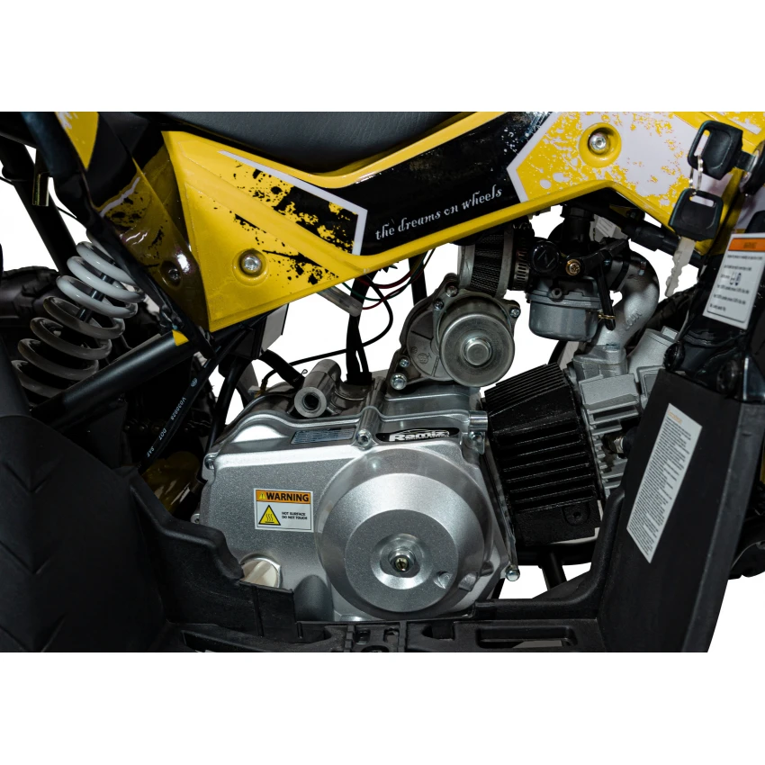 Benzínová štvorkolka RENEGADE HIPERFECT 110CC žltá Quad Bike – Obrázok 8