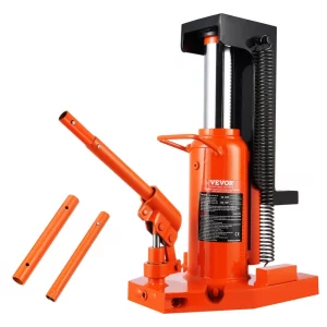 Hydraulický zdvihák s výškou zdvihu, zdvih 10 ton na špičke, nosnosť 20 ton na vrchu strojového zdviháka, výška špičky 1,2 – 7,5 palca, výška hore 12,6 – 18,9 palca, pneumatický hydraulický čeľustový zdvihák pre stroje, priemysel