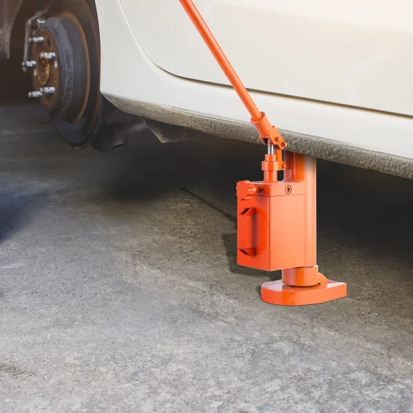Hydraulický zdvihák s výškou zdvihu, zdvih 5 ton na špičke, nosnosť 10 ton na vrchu strojového zdviháka, výška špičky 1,0 – 9,1 palca, výška hore 14,6 – 22,4 palca, otočný o 360° čeľustový zdvihák pre stroje, priemysel – Obrázok 6