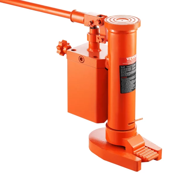 Hydraulický zdvihák s výškou zdvihu, zdvih 5 ton na špičke, nosnosť 10 ton na vrchu strojového zdviháka, výška špičky 1,0 – 9,1 palca, výška hore 14,6 – 22,4 palca, otočný o 360° čeľustový zdvihák pre stroje, priemysel – Obrázok 4