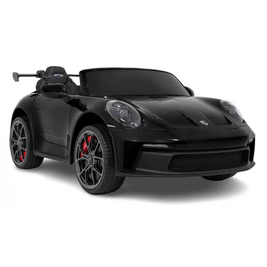 Elektrické autíčko Porsche 911GT3 24V s pohonom 4x4, čierne, Dvojmiestne sedadlo, 2,4 GHz diaľkové ovládanie, USB/AUX Vstup, 200W motory, Odpruženie, Lítiová batéria, LED svetlá vpredu aj vzadu, ORIGINÁL licencia – Obrázok 22