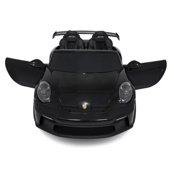 Elektrické autíčko Porsche 911GT3 24V s pohonom 4x4, čierne, Dvojmiestne sedadlo, 2,4 GHz diaľkové ovládanie, USB/AUX Vstup, 200W motory, Odpruženie, Lítiová batéria, LED svetlá vpredu aj vzadu, ORIGINÁL licencia – Obrázok 20